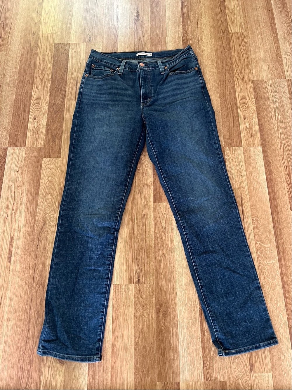 Levi's Dark Blue Straight Leg Jeans